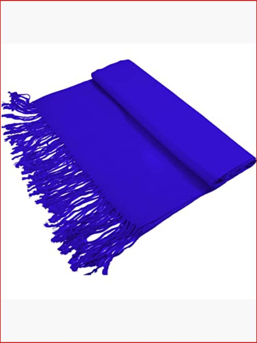 Large Soft Silky Pashmina Shawl Wrap Scarf in Plain Solid Colors with Hand - Picture 3 of 6
